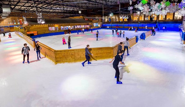 Ice skating