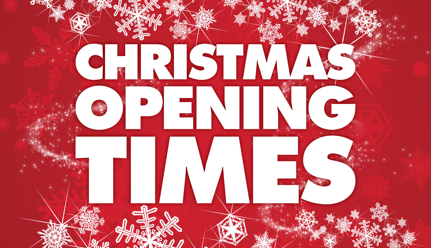Christmas opening times SnowDome